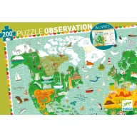 Állatvilág megfigyeltető puzzle 200 darabos