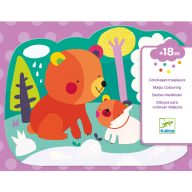 Vízzel színező készlet Bújócska az erdőben