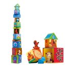 Toronyépítő Mesekockák puha műanyag állatfigurákkal