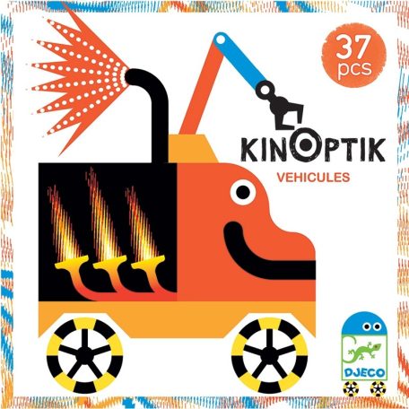 Optikai puzzle - Járművek - Kinoptik - 37 darabos