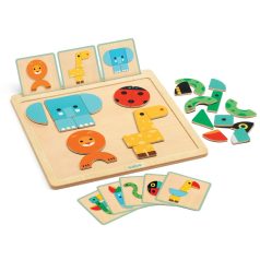 Mágneses képkirakó Formaformázó Geo basic 