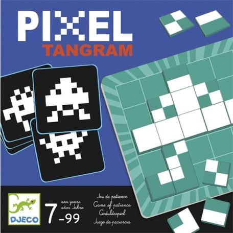 Logikai képkirakó játék - Pixel Tangram