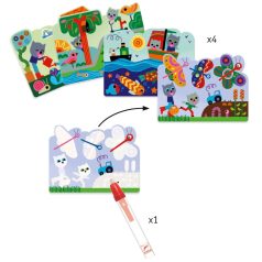 Vízzel színező készlet Bújócska a kertben