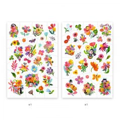 Djeco tetováló matrica Virág akvarell 