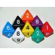 Dobókocka 8 oldalú