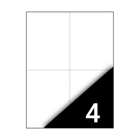 Etikett 4 matrica/ív 105 x 148 mm 5 ív/csomag