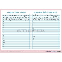  A magyar ábécé betűi fixi tanulói munkalap A/3 méretű alátét