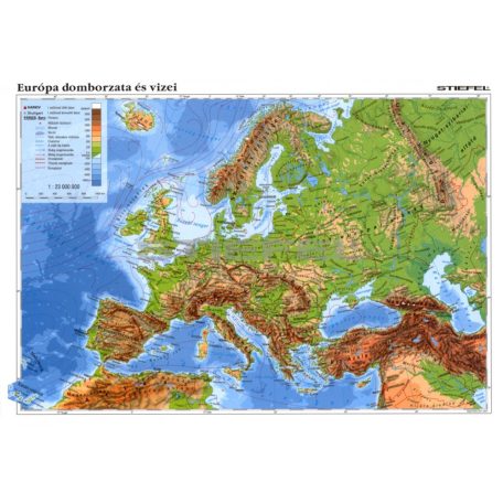 Európa domborzata, Európai országai fixi tanulói munkalap 