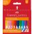 Faber Castell háromszögletű zsírkréta készlet 12 darabos