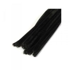 Zsenília szálak fekete 10 darabos készlet