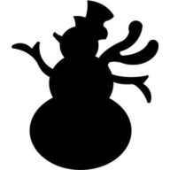 Formalyukasztó 25 mm - Hóember 