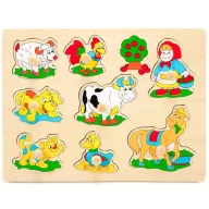Fogantyús puzzle bárányos