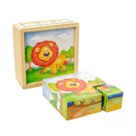 Mesekocka oroszlános 9 darabos