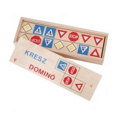 Domino kresz táblákkal