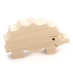 Festhető fa figura Süni