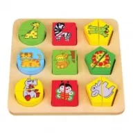 Formalap kirakó kétrészes , vadállatok