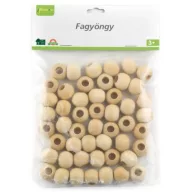 Fa gyöngyfűző natúr 18 mm 50 darabos