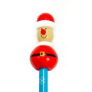 Karácsonyi ceruza Mikulás dísszel