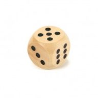 Dobókocka fából natúr
