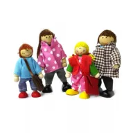 Család fából 4 darabos pöttyös ruhás