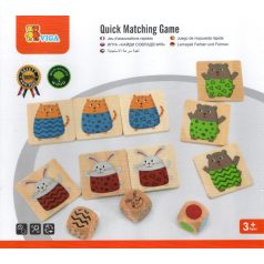 Szín és formaegyeztető játék állatokkal