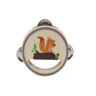 Kisméretű csörgődob mókusos