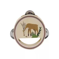 Kisméretű csörgődob szarvasos