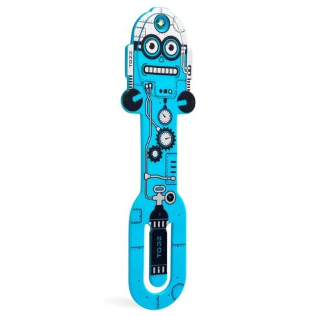 Olvasólámpa könyvjelző Kék robot