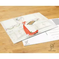 A Mikulás felesége képeslap