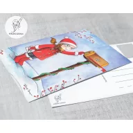 Karácsonyi üzenet képeslap