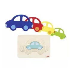 Színes autók kirakó