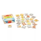 Térbeli kocka kirakó feladatkártyákkal