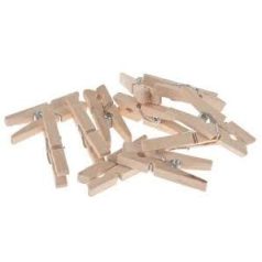 Nagy fa csipesz natúr 5 cm 10db/csomag