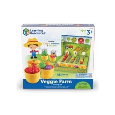 Zöldségfarm szortírozó játék - Veggie farm sorting set