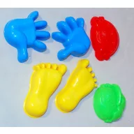 Homokozó formák kéz-láb-fej  szett