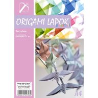 Origami papír pasztell színek A/4 10 ív