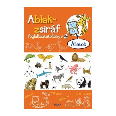 Ablak zsiráf foglalkoztatókönyv Állatok