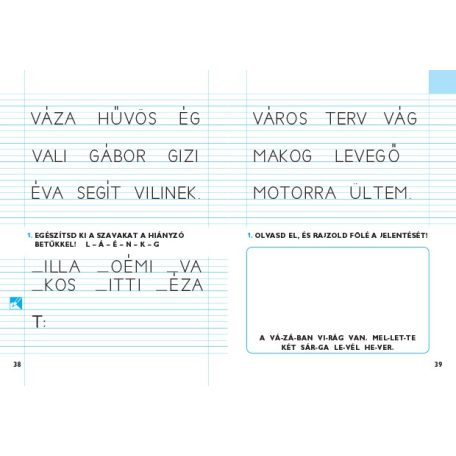 Írásgyakorló cserefüzet 1. - Piros füzet