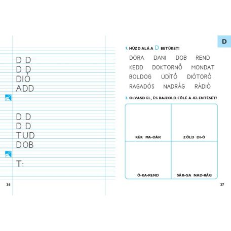 Írásgyakorló cserefüzet 1. - Kék füzet