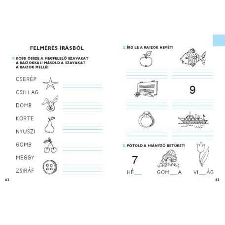 Írásgyakorló cserefüzet 1. - Kék füzet