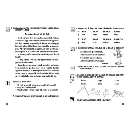 Beszéd, olvasás, írás Álló írás munkafüzet 1. osztály