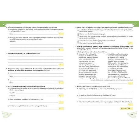 Érettségi felkészítő feladatsorok Magyar nyelv és irodalom