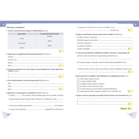 Érettségi felkészítő feladatsorok Magyar nyelv és irodalom