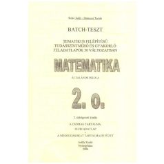   Batch teszt tudásszintmérő matematikai feladatok 2. osztály 