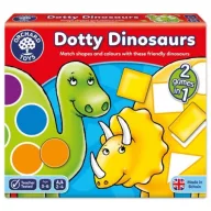 Pöttyös dínók - Szín  és forma tanuló játék