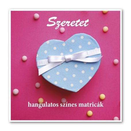 Szeretet hangulatos színes matricák