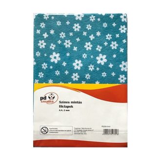 Filclap virág mintával