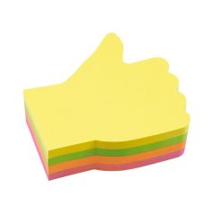 Post it öntapadós jegyzettömb kéz alakú