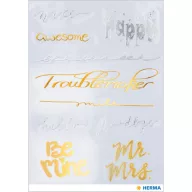 Herma matrica Feliratok  arany-ezüst