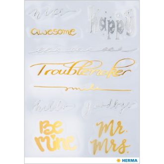 Herma matrica Feliratok  arany-ezüst